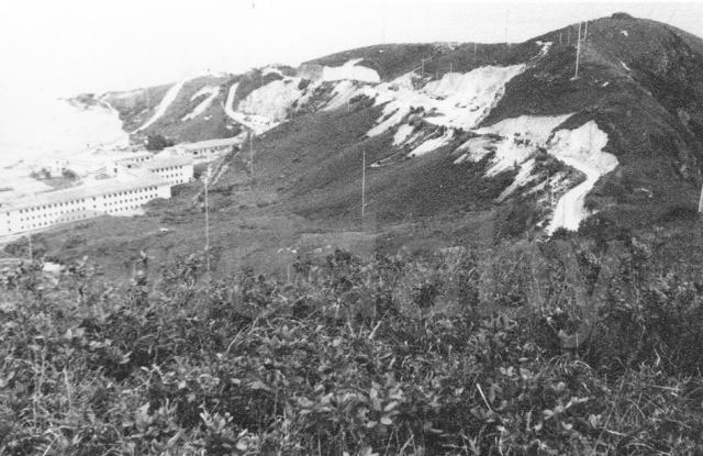 R.A.F. Little Sai Wan from the top of the camp road.