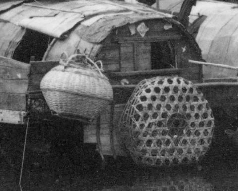 Baskets on sampan