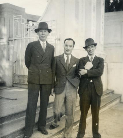 Men on steps Men on steps