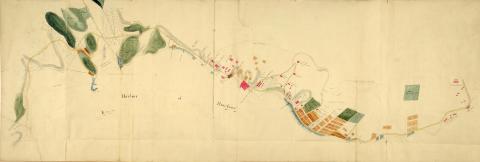 1842 Map of Initial Land Sales in the Colony