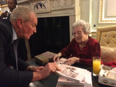 Barbara signing books before last night's talk Barbara signing books before last night's talk