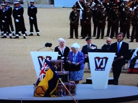 Barbara Anslow at the VJ Parade Barbara Anslow at the VJ Parade